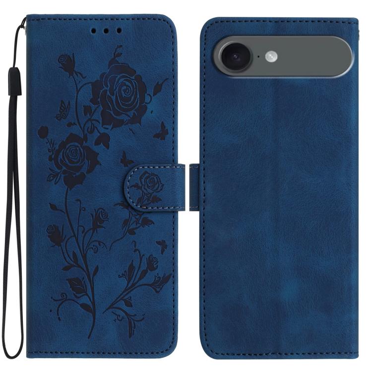 Rose Flower Embossing Pattern Leather Phone Case