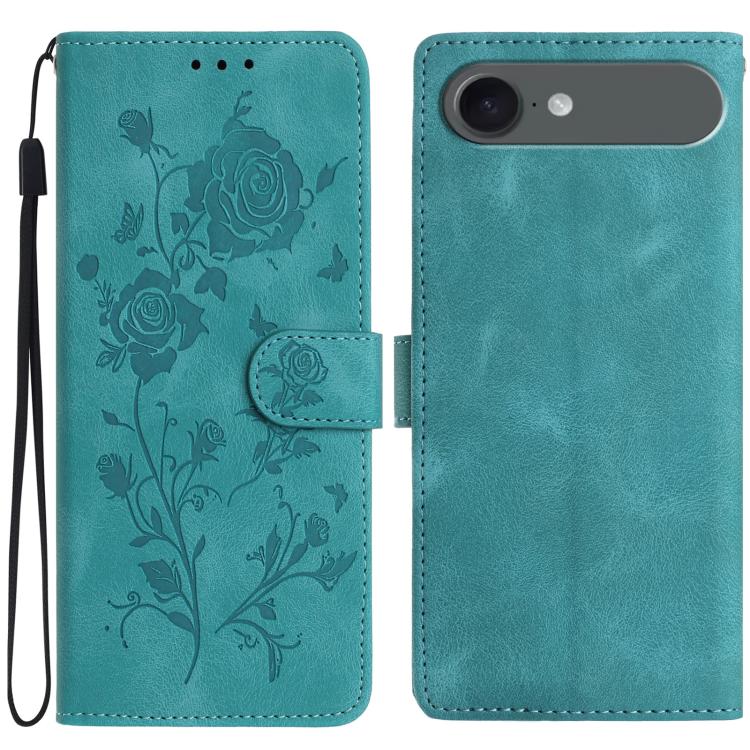 Rose Flower Embossing Pattern Leather Phone Case