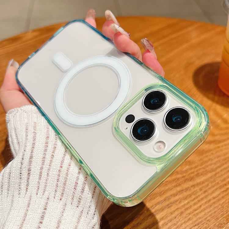 Contrast Color Gradient Transparent MagSafe Phone Case