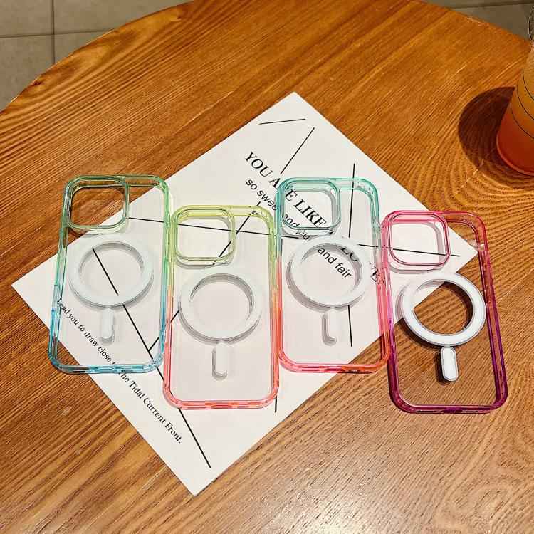 Contrast Color Gradient Transparent MagSafe Phone Case