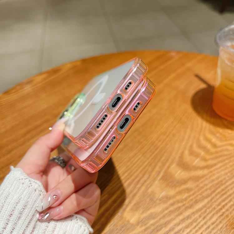 Contrast Color Gradient Transparent MagSafe Phone Case