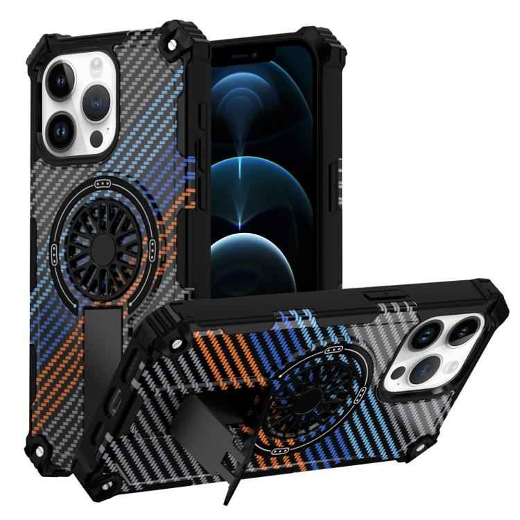 Camouflage Kickstand Rotating Shaft MagSafe Phone Case