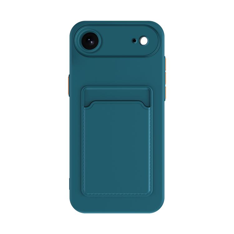 Skin Feel Card Contrast Color Button TPU Phone Case