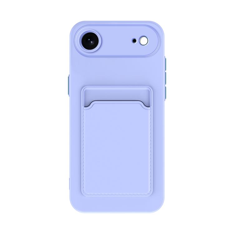 Skin Feel Card Contrast Color Button TPU Phone Case
