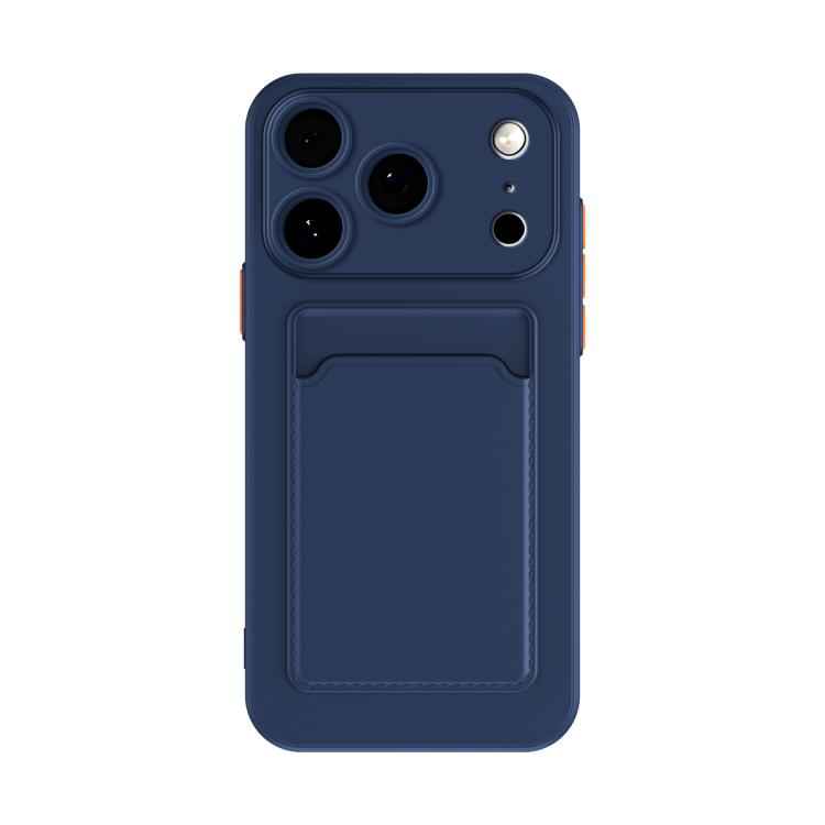 Skin Feel Card Contrast Color Button TPU Phone Case