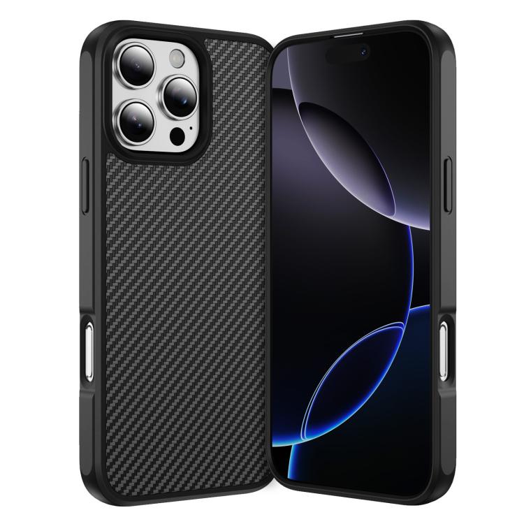Carbon Fiber Texture Skin-feel Acrylic TPU Phone Case
