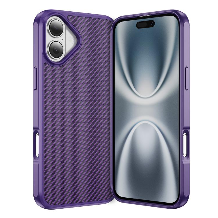 Carbon Fiber Texture Skin-feel Acrylic TPU Phone Case