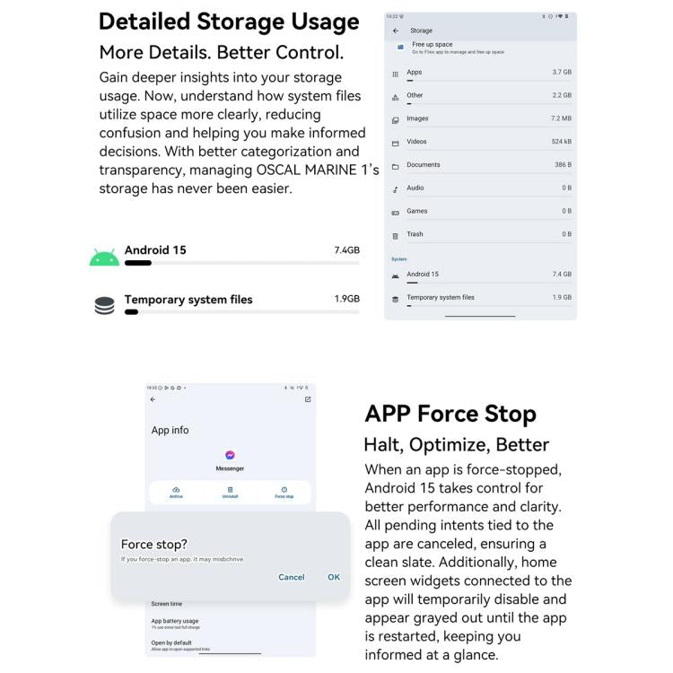 Blackview Oscal Marine 1, 6.56 inch Android 15 Unisoc UMS9230E T615 Octa Core, Network: 4G, OTG, NFC, 4GB+128GB
