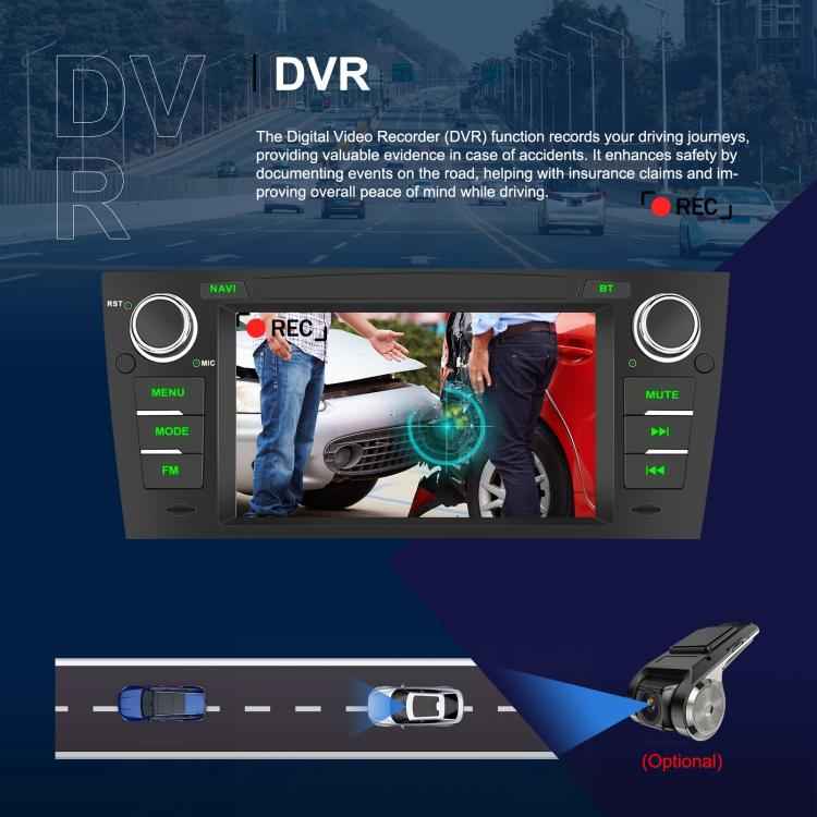 For BMW 3 Series E90 Android 15 7 inch Car CarPlay Car Navigation Reversing Image Integrated Machine, Standard, Standard+AHD+Microphone