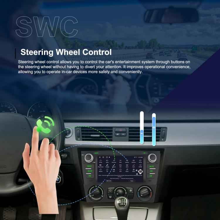 For BMW 3 Series E90 Android 15 7 inch Car CarPlay Car Navigation Reversing Image Integrated Machine, Standard, Standard+AHD+Microphone