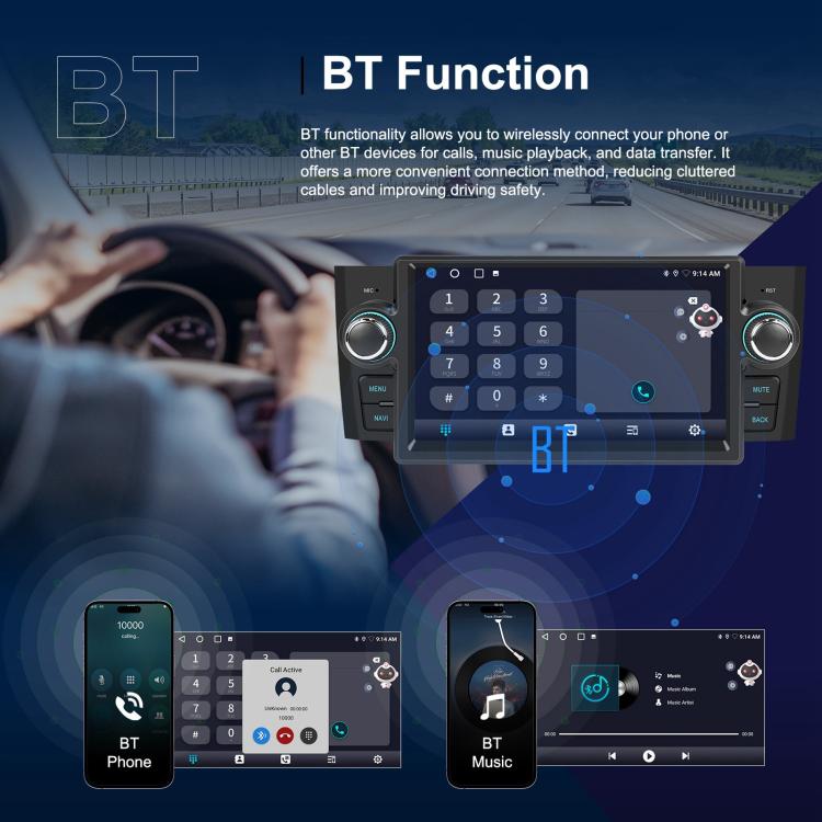 For Fiat Punto 2005-2009 Android 15 7 inch 2G+64G Car Central Control Audio Video Navigation, Standard, Standard+AHD+Microphone