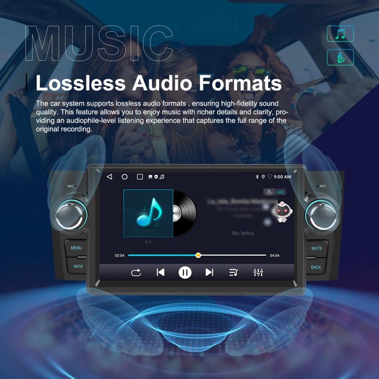 For Fiat Punto 2005-2009 Android 15 7 inch 2G+64G Car Central Control Audio Video Navigation, Standard, Standard+AHD+Microphone