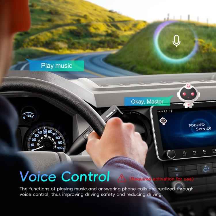 10.36 inch Screen Android 15 Car CarPlay Navigation Integrated Machine with Dual Knob, Standard, Standard+AHD+Microphone