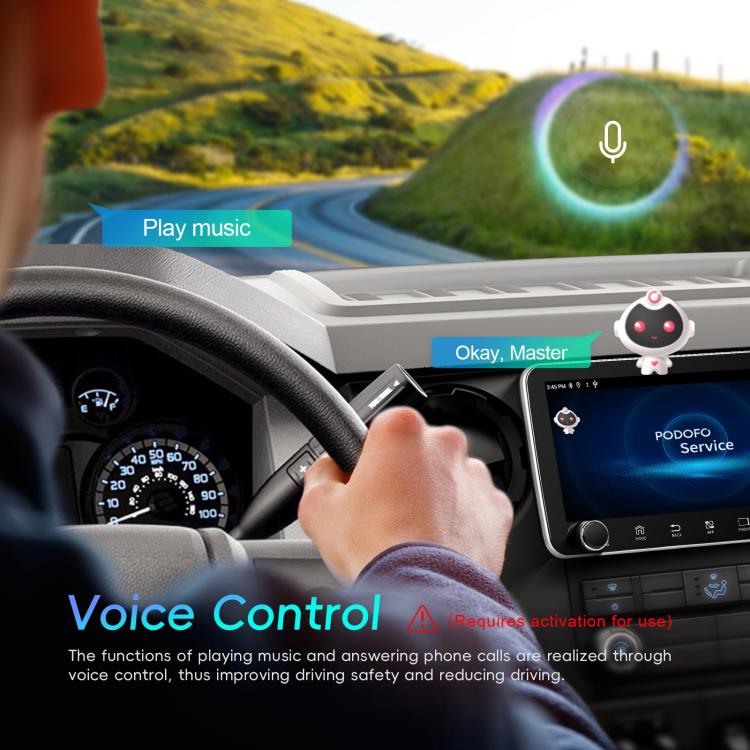 10.36 inch Screen Android 15 Car CarPlay Navigation Integrated Machine with Dual Knob, Standard, Standard+AHD+Microphone
