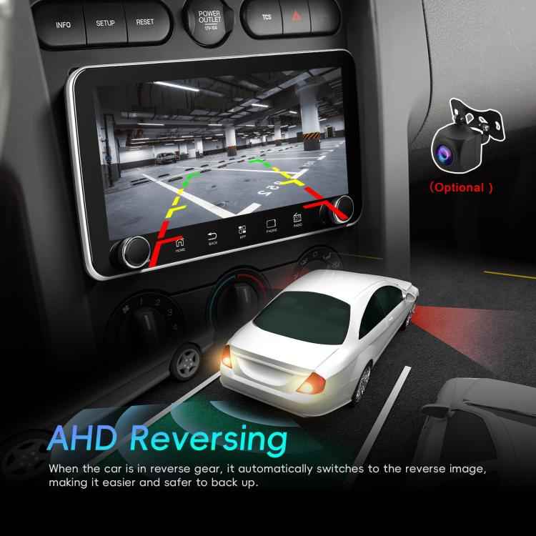 10.36 inch Screen Android 15 Car CarPlay Navigation Integrated Machine with Dual Knob, Standard, Standard+AHD+Microphone