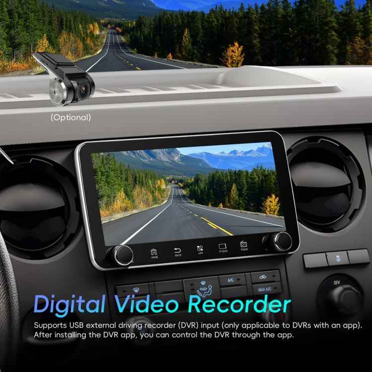 10.36 inch Screen Android 15 Car CarPlay Navigation Integrated Machine with Dual Knob, Standard, Standard+AHD+Microphone