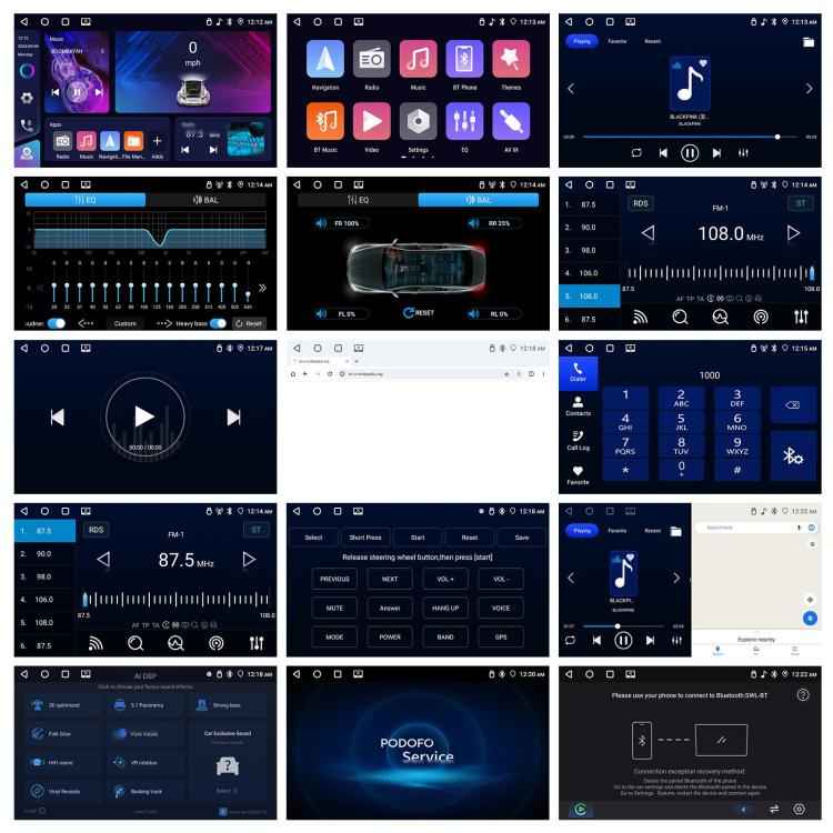 10 inch Screen Android 15 Car Navigation Audio Video Integrated Machine, Standard, Standard+AHD+Microphone