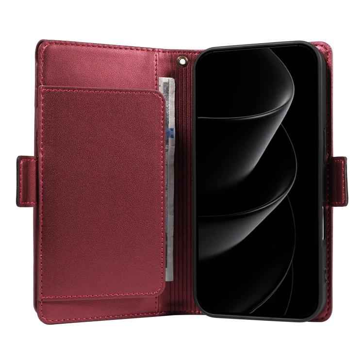 Multi Card Wallet Leather Phone Case with Strap