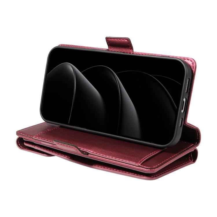 Multi Card Wallet Leather Phone Case with Strap