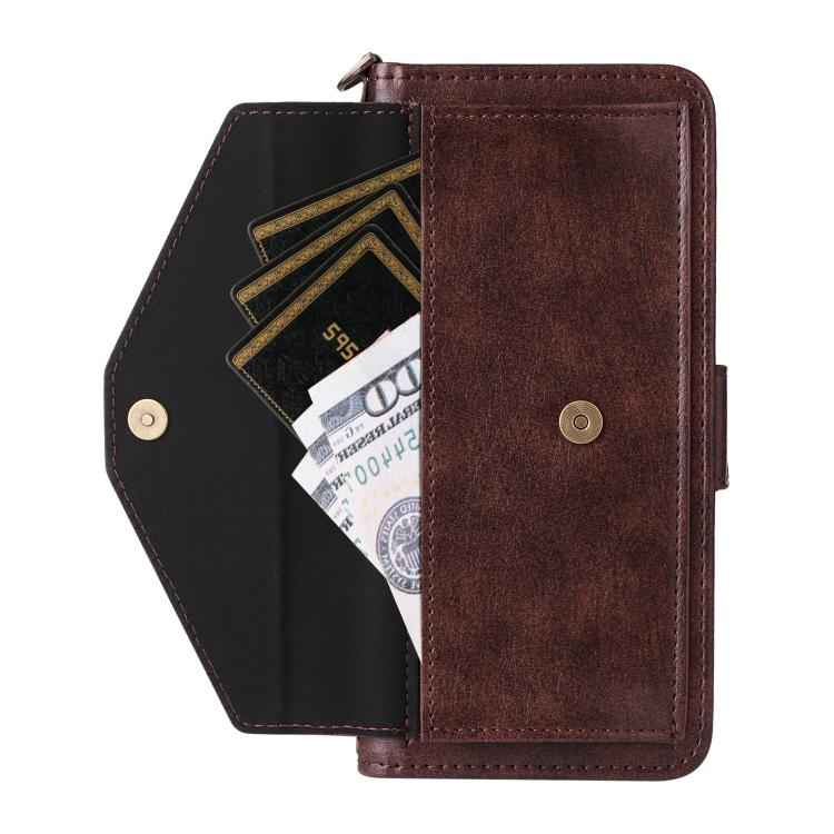 Multi-card Slots Crossbody Cowhide Leather Phone Case
