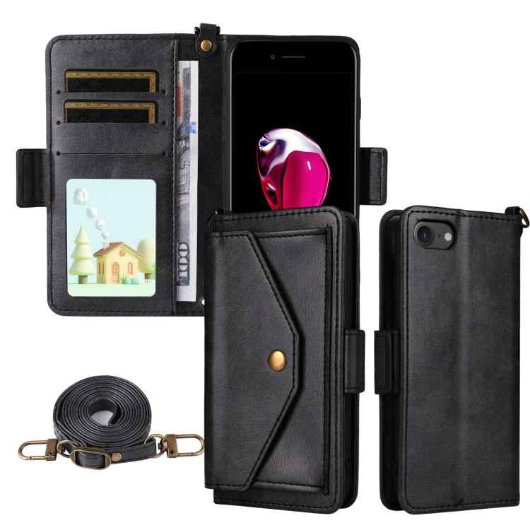 Multi-card Slots Crossbody Cowhide Leather Phone Case