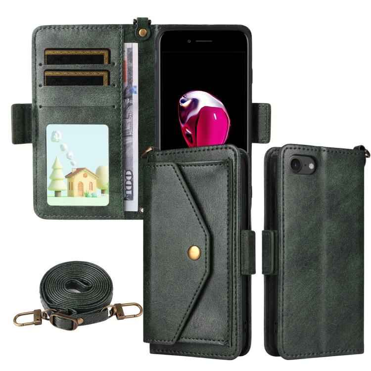 Multi-card Slots Crossbody Cowhide Leather Phone Case