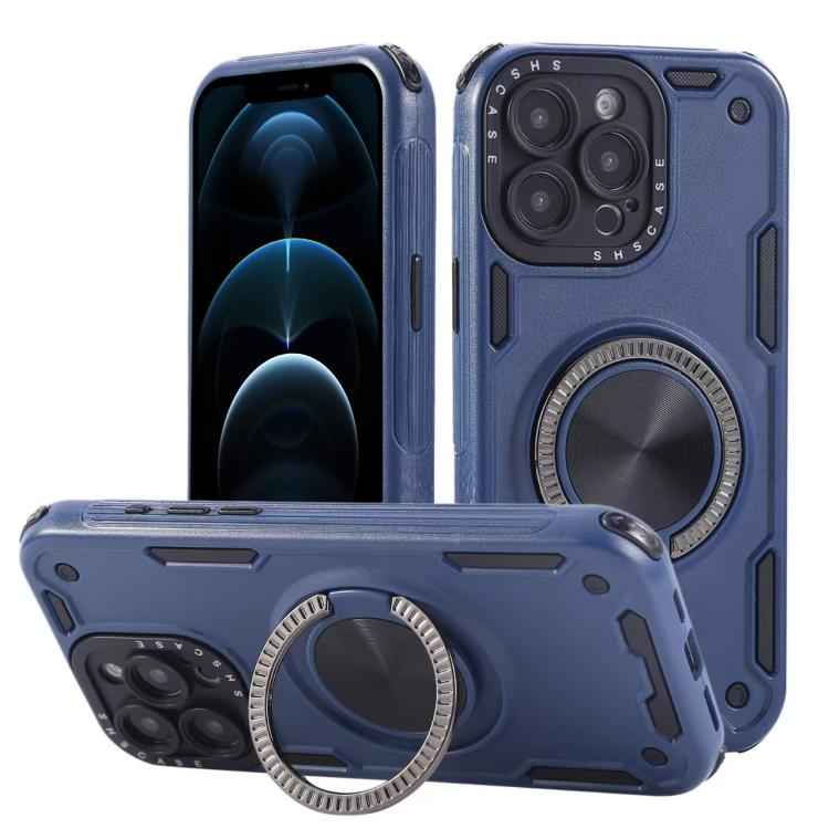 Three-core Mecha 360 Degree Rotation Magnetic Holder Phone Case