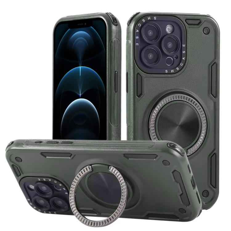 Three-core Mecha 360 Degree Rotation Magnetic Holder Phone Case