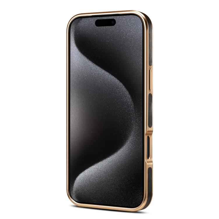 Denior Oil Wax Leather Electroplating Phone Case