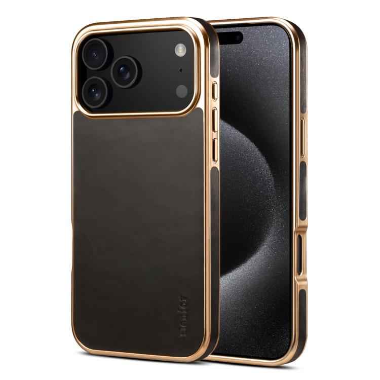 Denior Oil Wax Leather Electroplating Phone Case