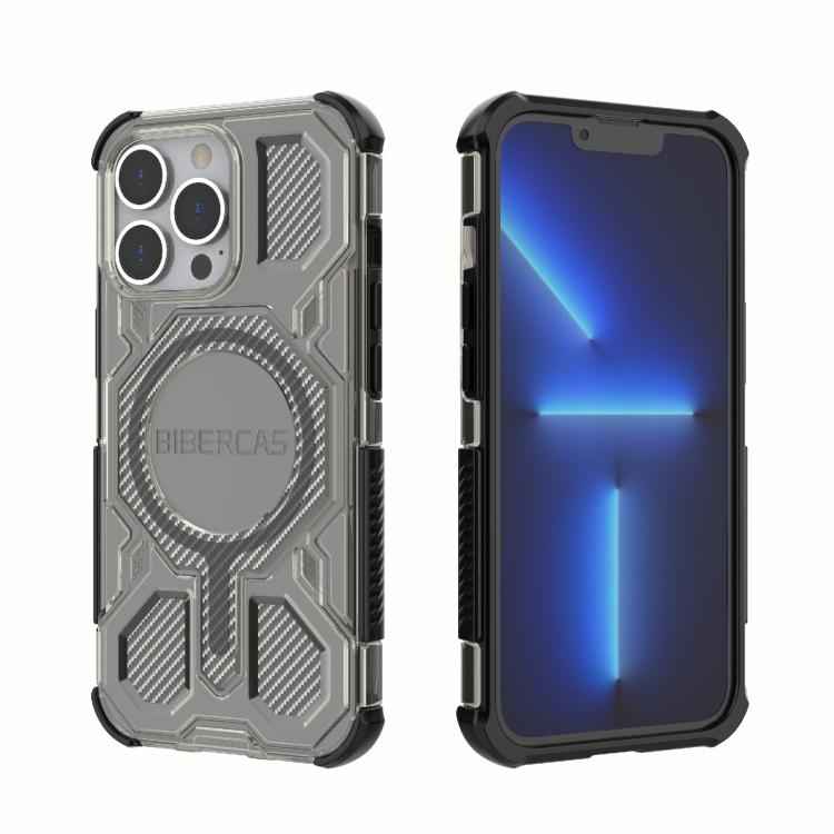 BIBERCAS Transparent Color Series MagSafe Air Bag Shockproof Phone Case