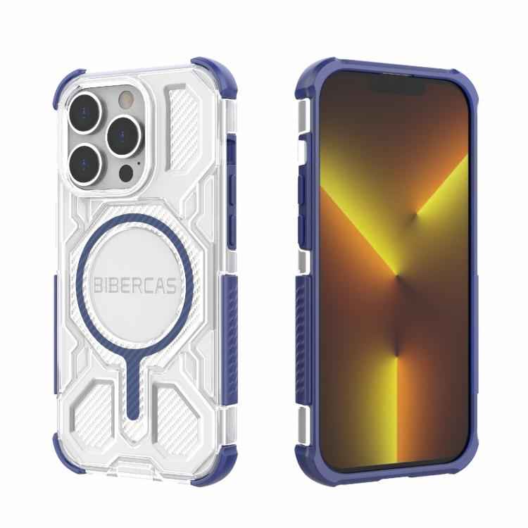 BIBERCAS Transparent Color Series MagSafe Air Bag Shockproof Phone Case