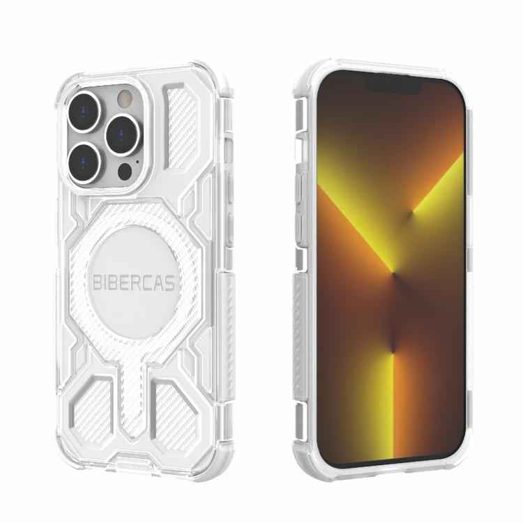 BIBERCAS Transparent Color Series MagSafe Air Bag Shockproof Phone Case