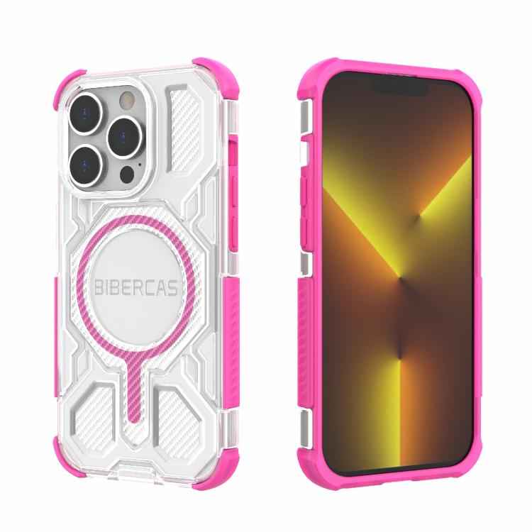 BIBERCAS Transparent Color Series MagSafe Air Bag Shockproof Phone Case