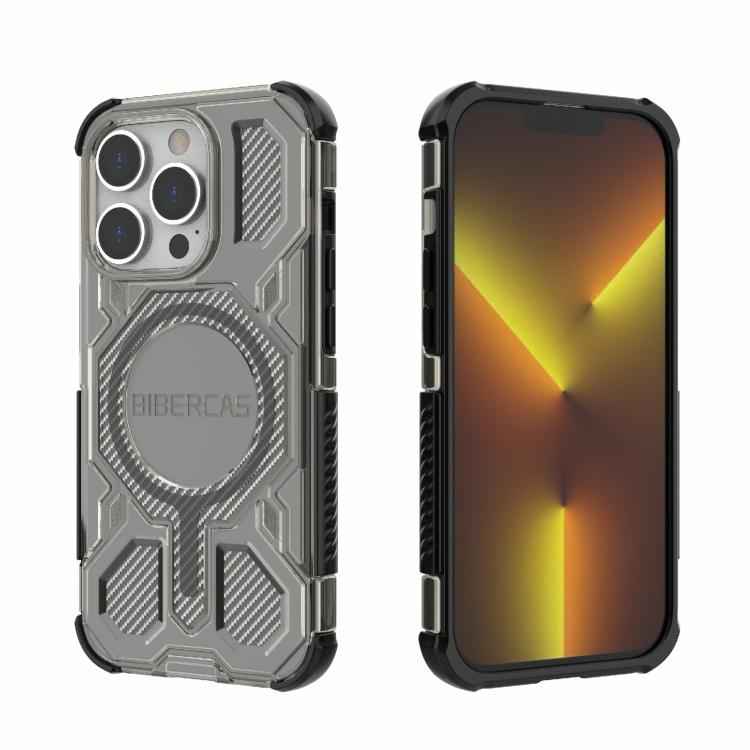 BIBERCAS Transparent Color Series MagSafe Air Bag Shockproof Phone Case