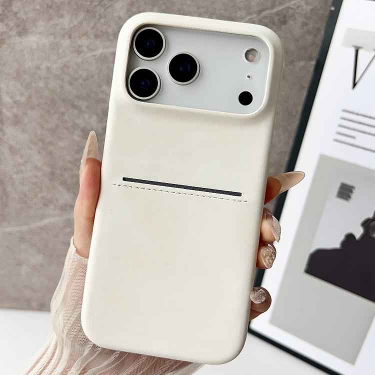 Skin Feel Sheepskin Card Slot Phone Case