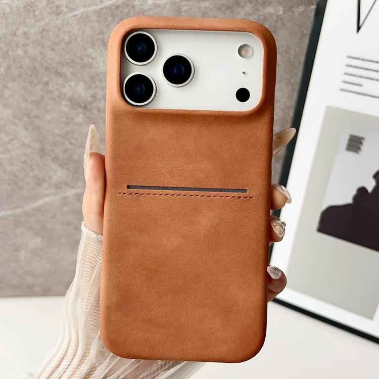 Skin Feel Sheepskin Card Slot Phone Case