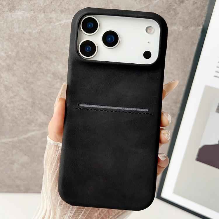 Skin Feel Sheepskin Card Slot Phone Case