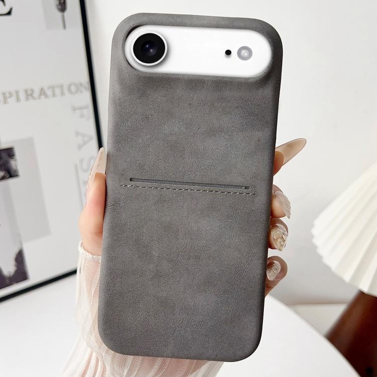 Skin Feel Sheepskin Card Slot Phone Case