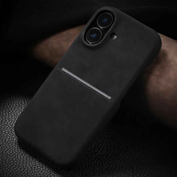 Skin Feel Sheepskin Card Slot Phone Case