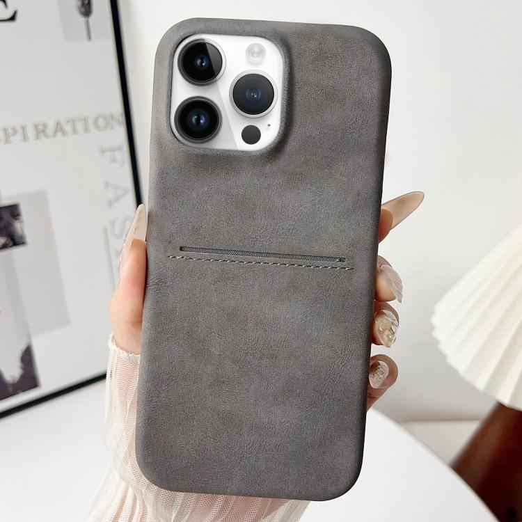 Skin Feel Sheepskin Card Slot Phone Case