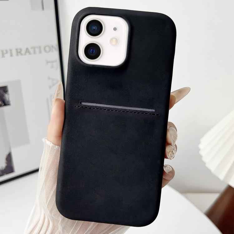 Skin Feel Sheepskin Card Slot Phone Case