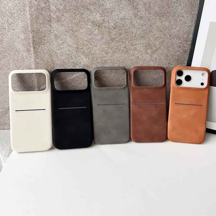 Skin Feel Sheepskin Card Slot Phone Case