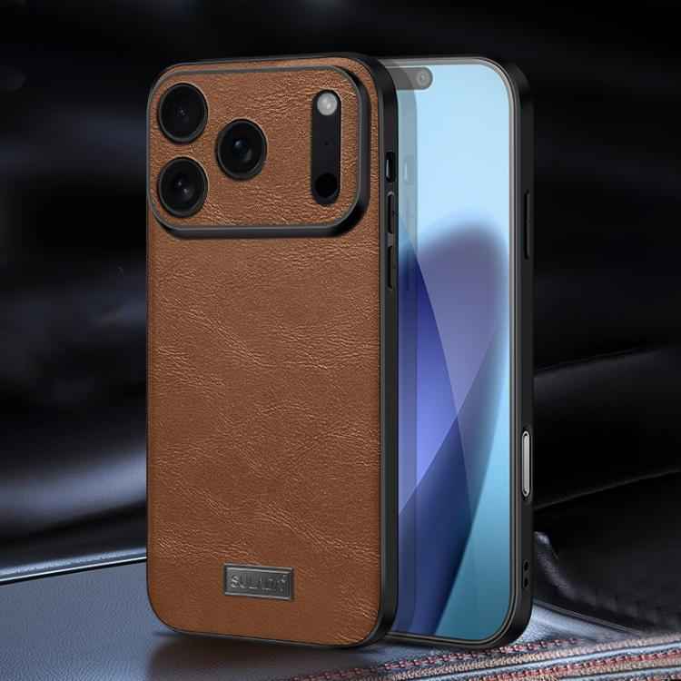 SULADA Shockproof TPU Hybrid Handmade Leather Phone Case