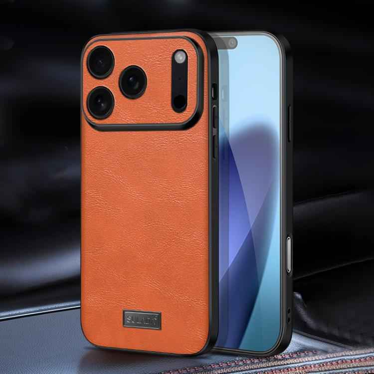 SULADA Shockproof TPU Hybrid Handmade Leather Phone Case