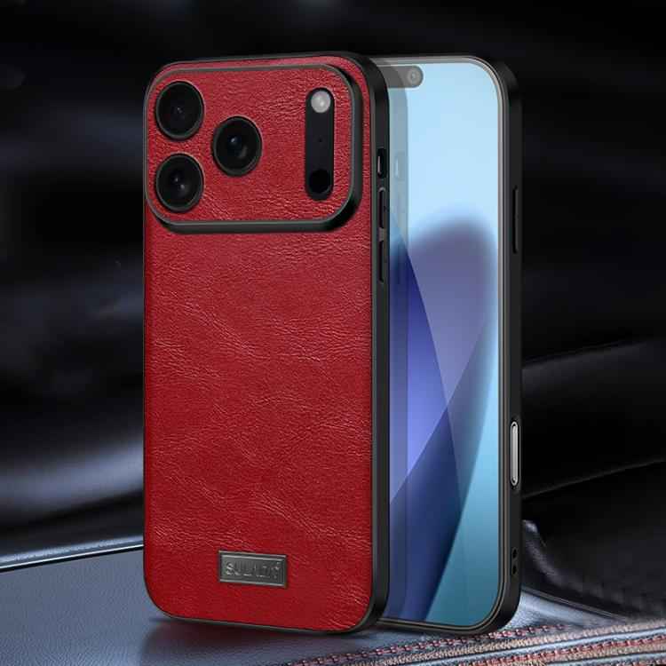 SULADA Shockproof TPU Hybrid Handmade Leather Phone Case