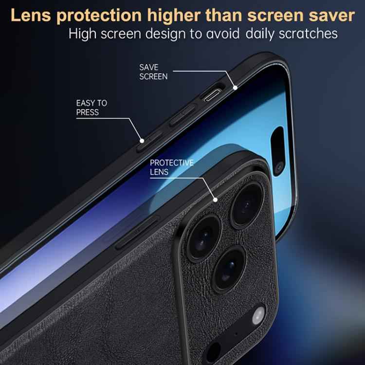 SULADA Shockproof TPU Hybrid Handmade Leather Phone Case