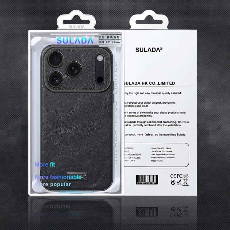 SULADA Shockproof TPU Hybrid Handmade Leather Phone Case