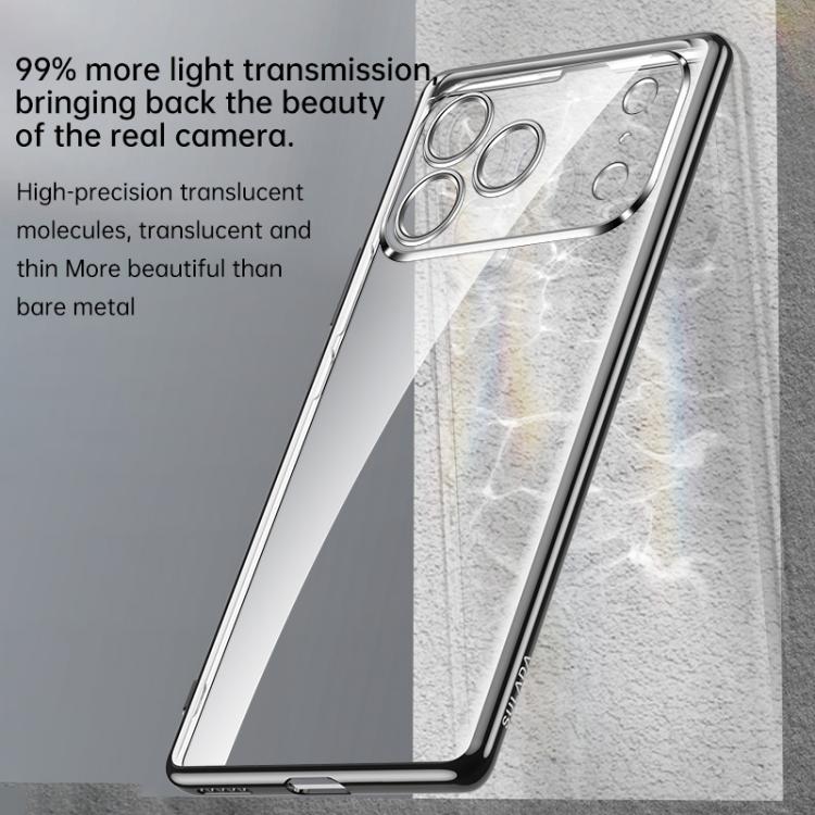 SULADA Transparent Phone Case - Shine Through Series Plating TPU Design