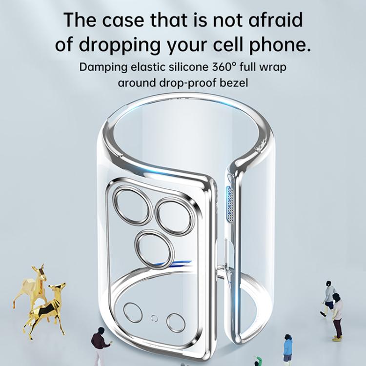 SULADA Transparent Phone Case - Shine Through Series Plating TPU Design